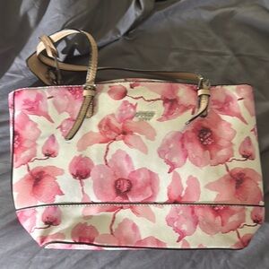 Coach Floral Tote Bag - Pink and Cream